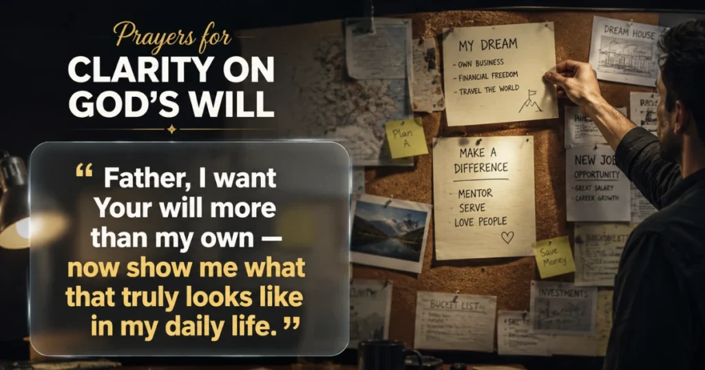 Prayers for Clarity on God's Will